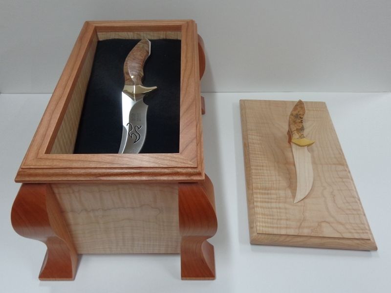 Hand Crafted Keepsake Box For Collectors Knife by WoodNReflections