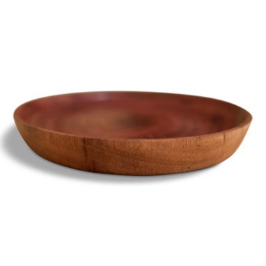 Custom Made African Mahogany Wooden Plate