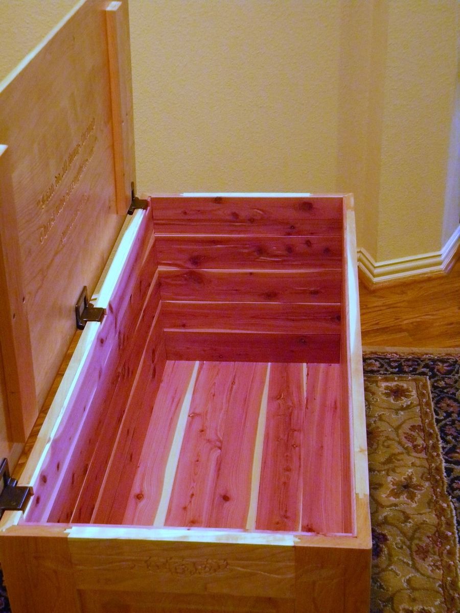 Custom Cedar Lined Blanket Chest by North Texas Wood Works
