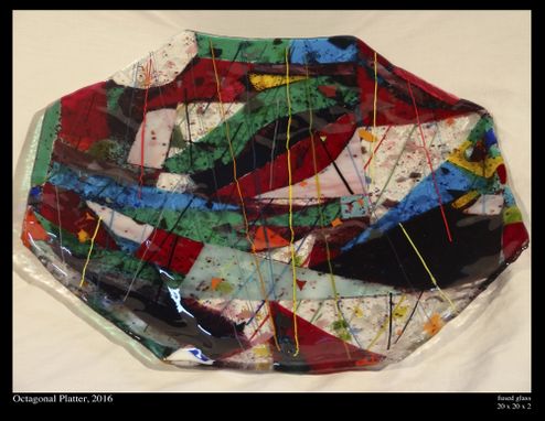 Custom Made Fused Glass Serving Platter