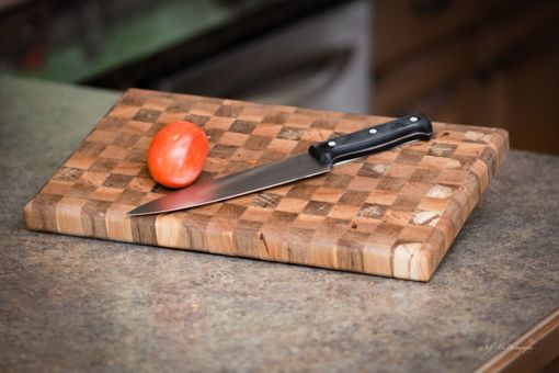 Custom Made Cherry & Oak End-Grain Cutting Board