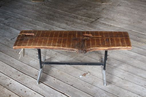 Custom Made Antique Chestnut And Arcade Game Bench Or Coffee Table