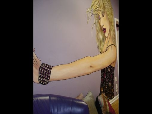 Custom Made Christina Aguilera Mural In Dance Studio By Visionary Mural Co.