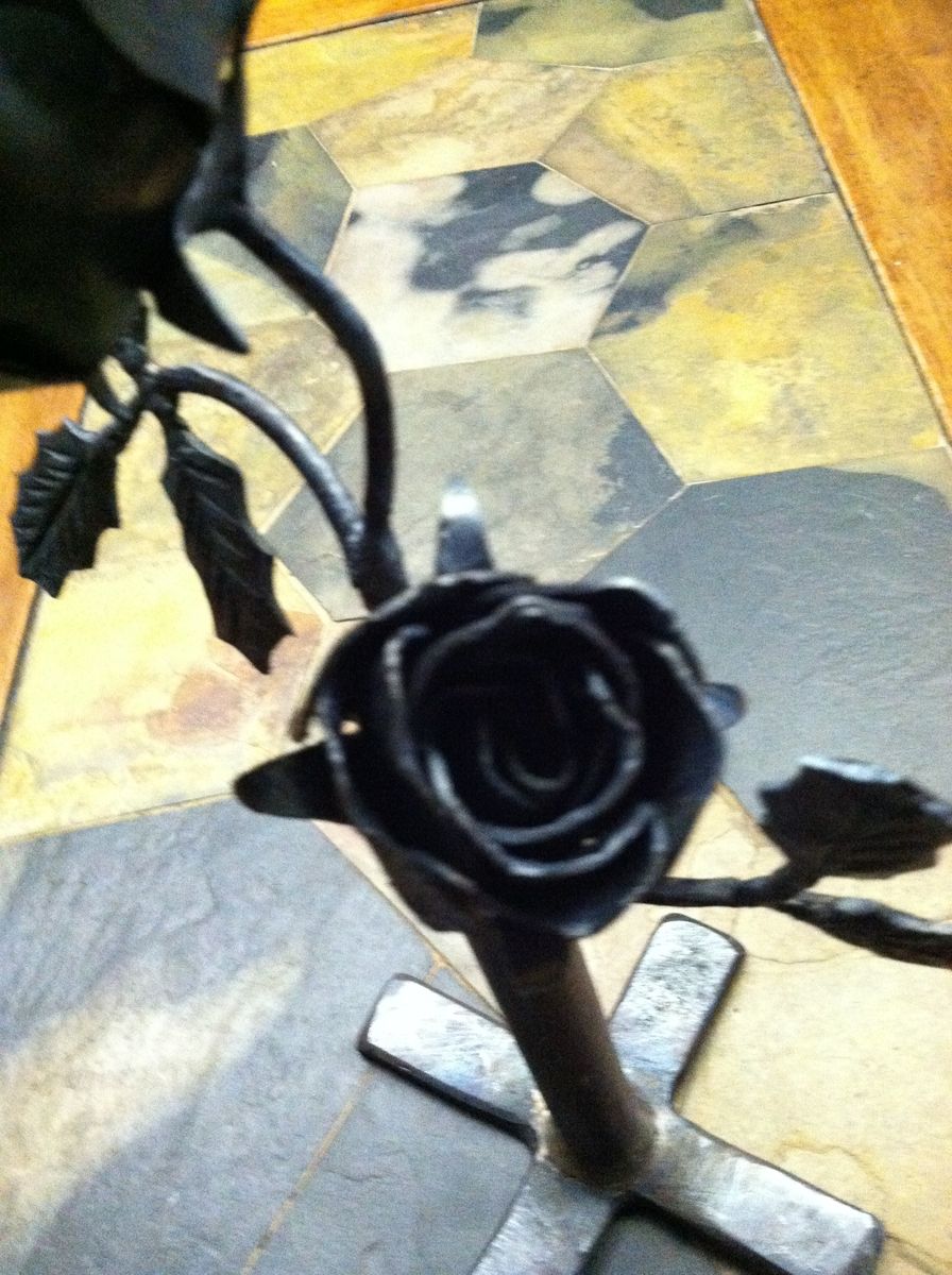 Hand Crafted Rose Candle Holder by Fiesler's Ltd.