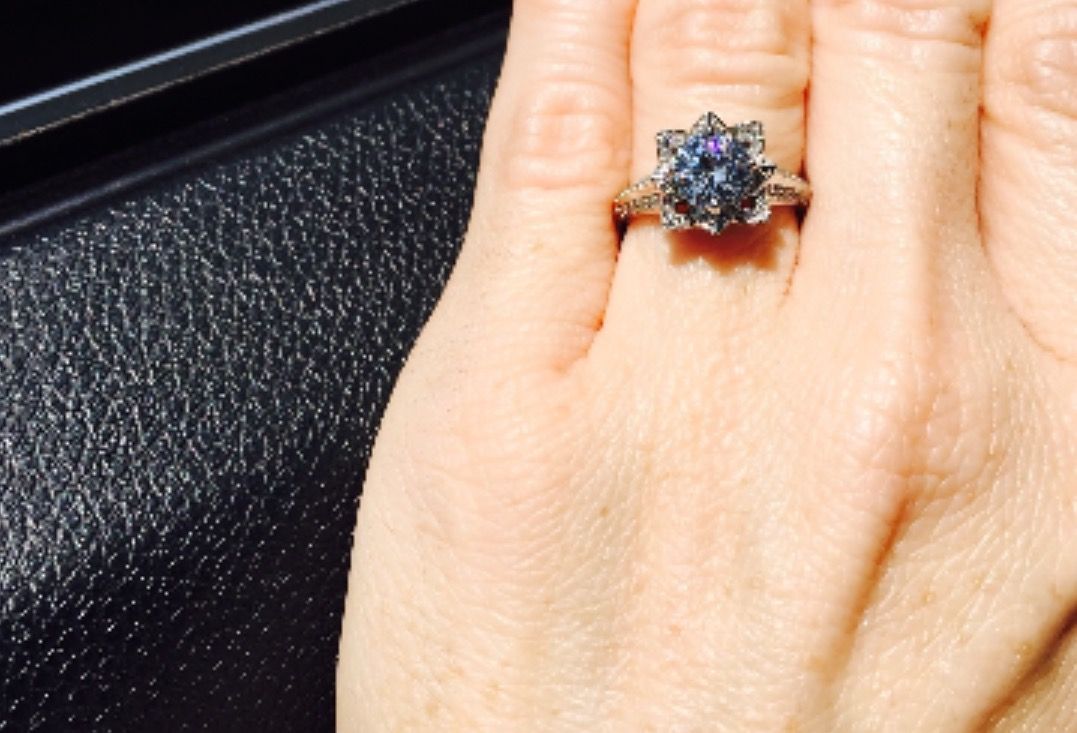 Buy a Custom Lotus Flower Engagement Ring, made to order from On The