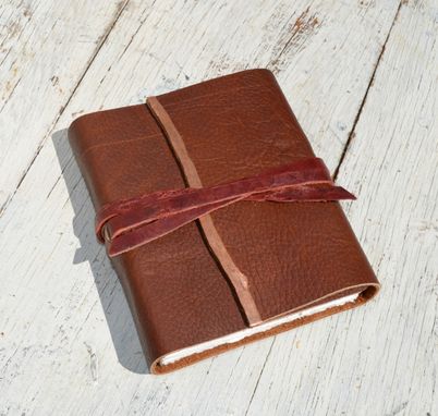 Custom Made Handmade Leather Bound Travel Adventure Journal Diary Western Ledger