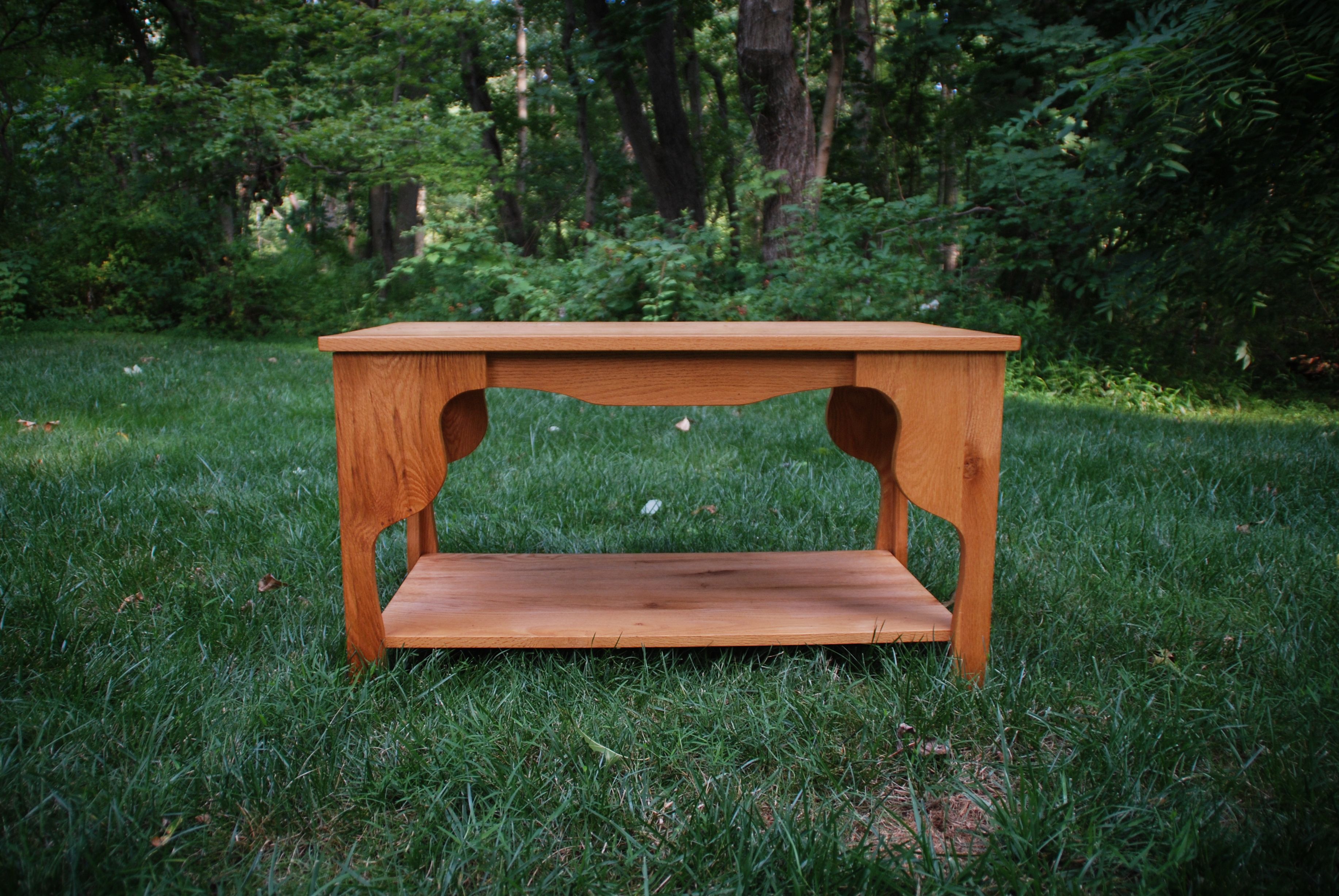 Buy Custom Made Red Oak Coffee Table, made to order from Red Acorn