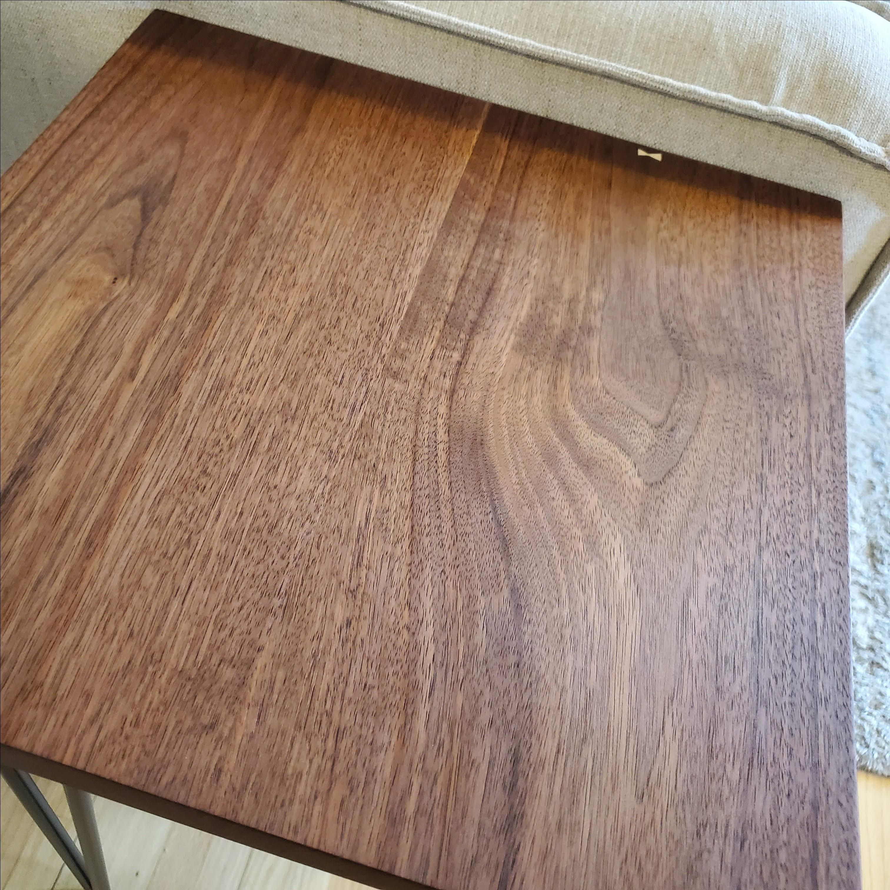 Buy Custom Made End Table With Hairpin Legs, made to order from BC