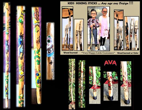 Custom Made Custom, Hiking Sticks For Kids, Child Hiking Stick, Children, Hiking, Family