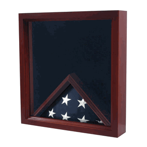 Custom Made Casket Flag Case And Medal, Casket Medal Flag Display