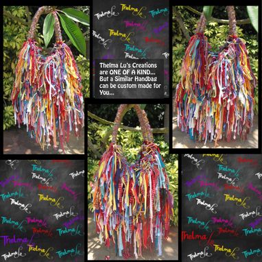 Custom Made Upcycled Fringe Handbag,Custom Made,One Of A Kind, Hippie,Boho,Funky,Purse