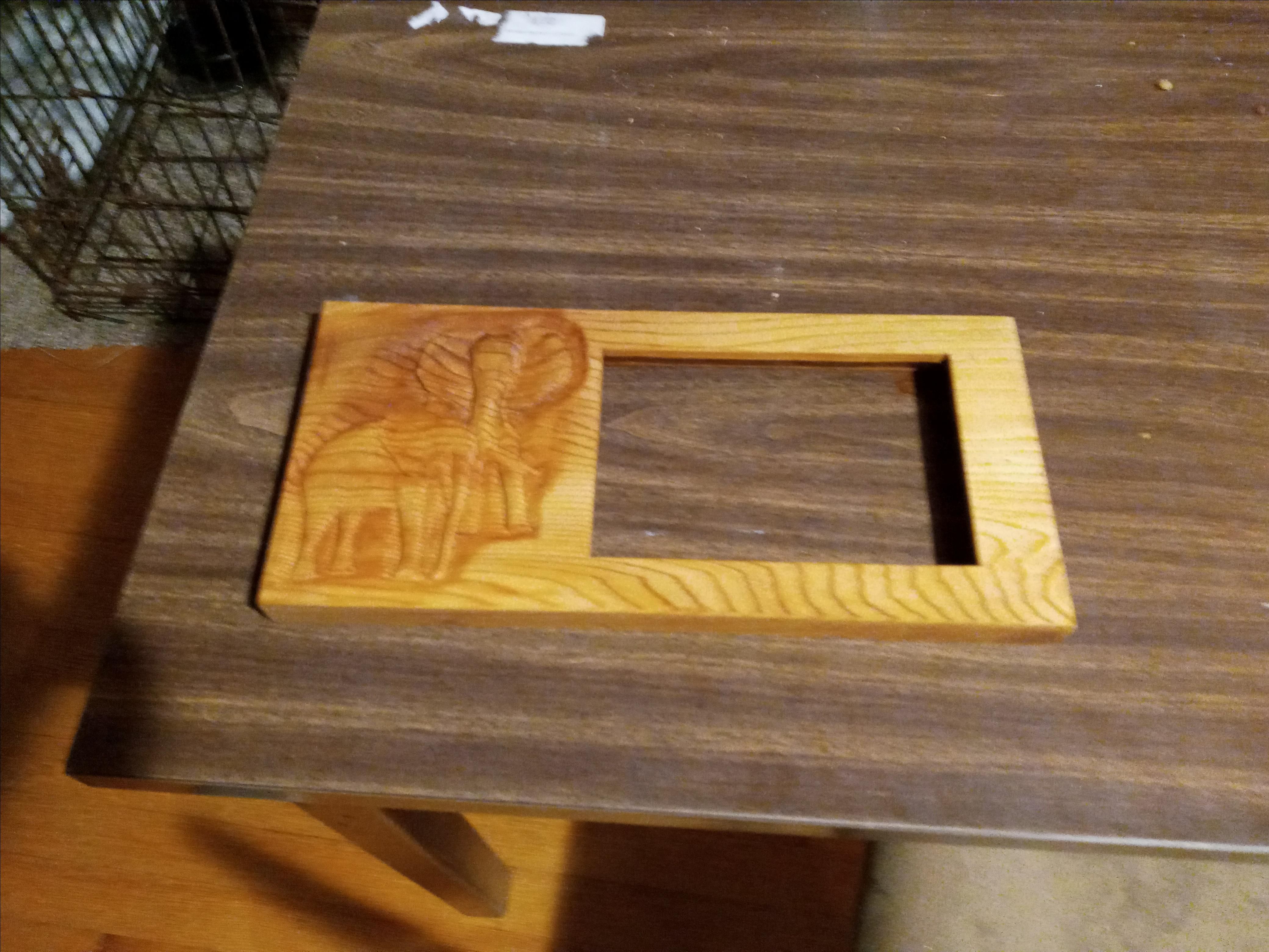 Hand Made Hand Carved Picture Frame Of Plaques. by Joey's woodworking