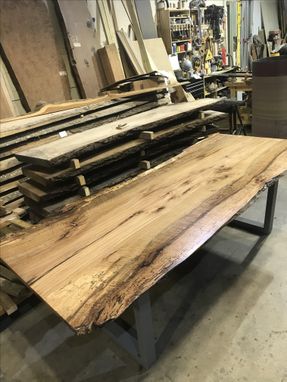 Custom Made Live Edge Dining Table (Laurel Oak)