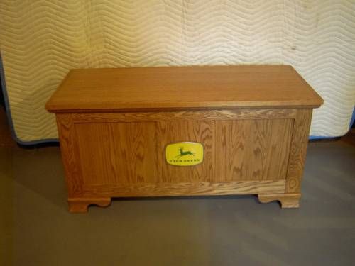 Custom Made Blanket Chest With John Deere Emblem