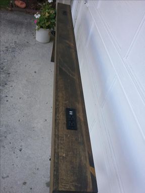 Custom Made Console Sofa Table Behind The Couch