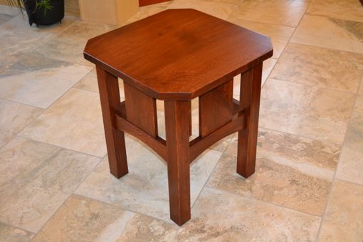 Custom Made Arts And Crafts - Stickley Model 562 Taboret Replica Side Table