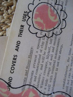 Custom Made Vintage Garden Notecard Set With Pinks