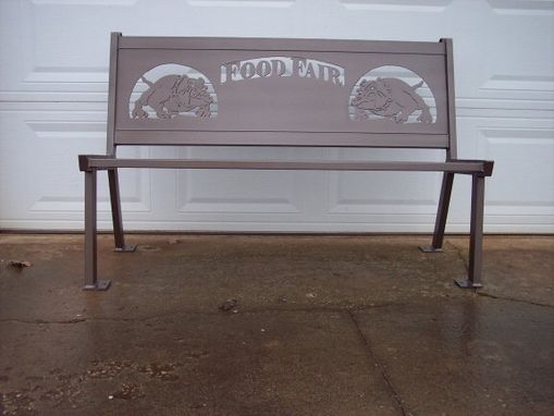 Custom Personalized Steel Bench by Hooper Hill Custom 