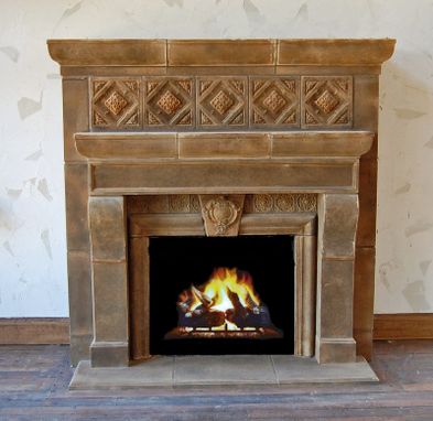 Custom Made Concrete Fireplace Mantels