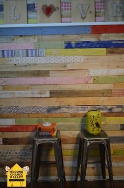 Custom Made Pallet Wall Skin, Pallet Wall Paneling, Wood Paneling For Walls
