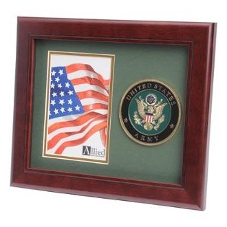 Custom Made U.S. Army Medallion Portrait Picture Frame
