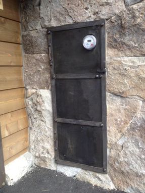 Custom Made Forged Meter Door