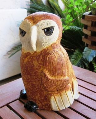 Custom Made Sculpted Ceramic Owls