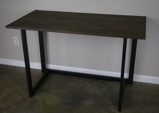 Custom Made Small Wood Desk, Solid Wood, Reclaimed Wood Available. Industrial Steel. Custom Sizes Available