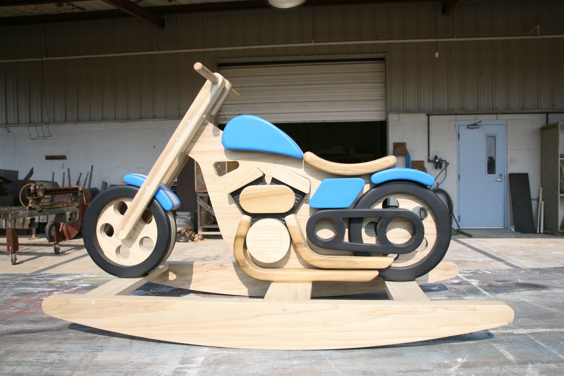 motorcycle rocking horse