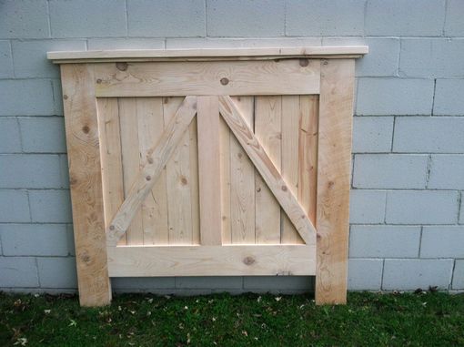 Custom Made Barn Door Headboard