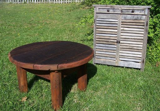 Custom Made Outdoor Rustic Coffee Table Made From Reclaimed Barnwood