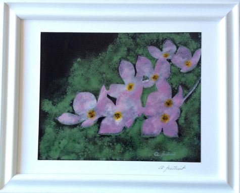 Custom Made Wall Decor Fused Glass Dogwood Painting