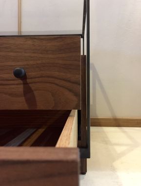 Custom Made Walnut Nightstand / Side Table