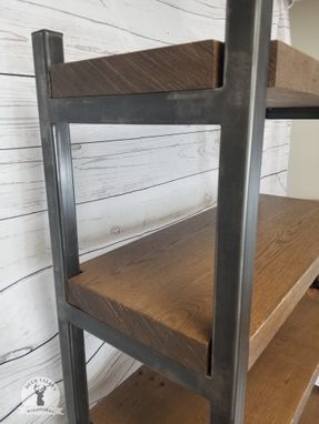 Custom Made Reclaimed Wood Bookshelf, Rustic Bookcase, Barnwood Shelves