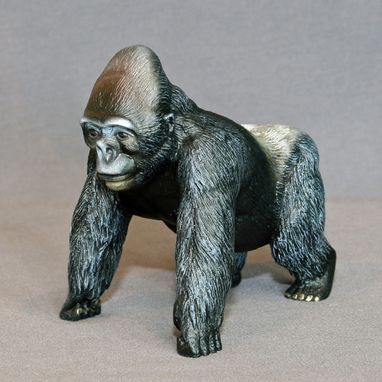 Custom Made Gorilla "Silverback Gorilla" King Kong Figurine Statue Sculpture Limited Edition Signed Numbered