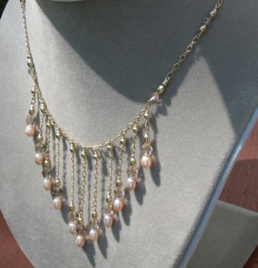 Custom Made Wedding Or Special Occasion  Crystal Or Pearl Necklaces