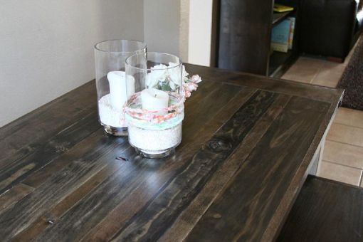 Custom Made Custom Farm House Table W/ Benches