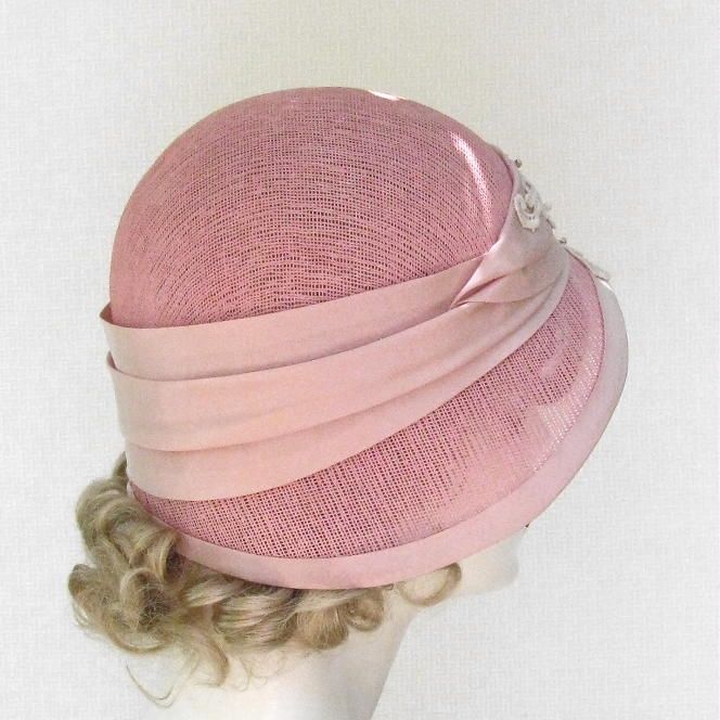 Hand Made Vintage Style Shabby Chic Cloche Summer Hat By Gails Custom