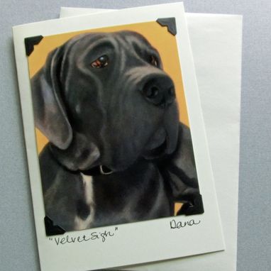 Custom Made Great Dane Card - Great Dane Postcard Greeting Card Combination