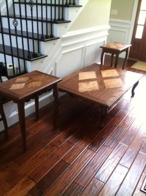 Custom Made Coffee Table (Mahogany W/ Birdseye Maple Inlays)