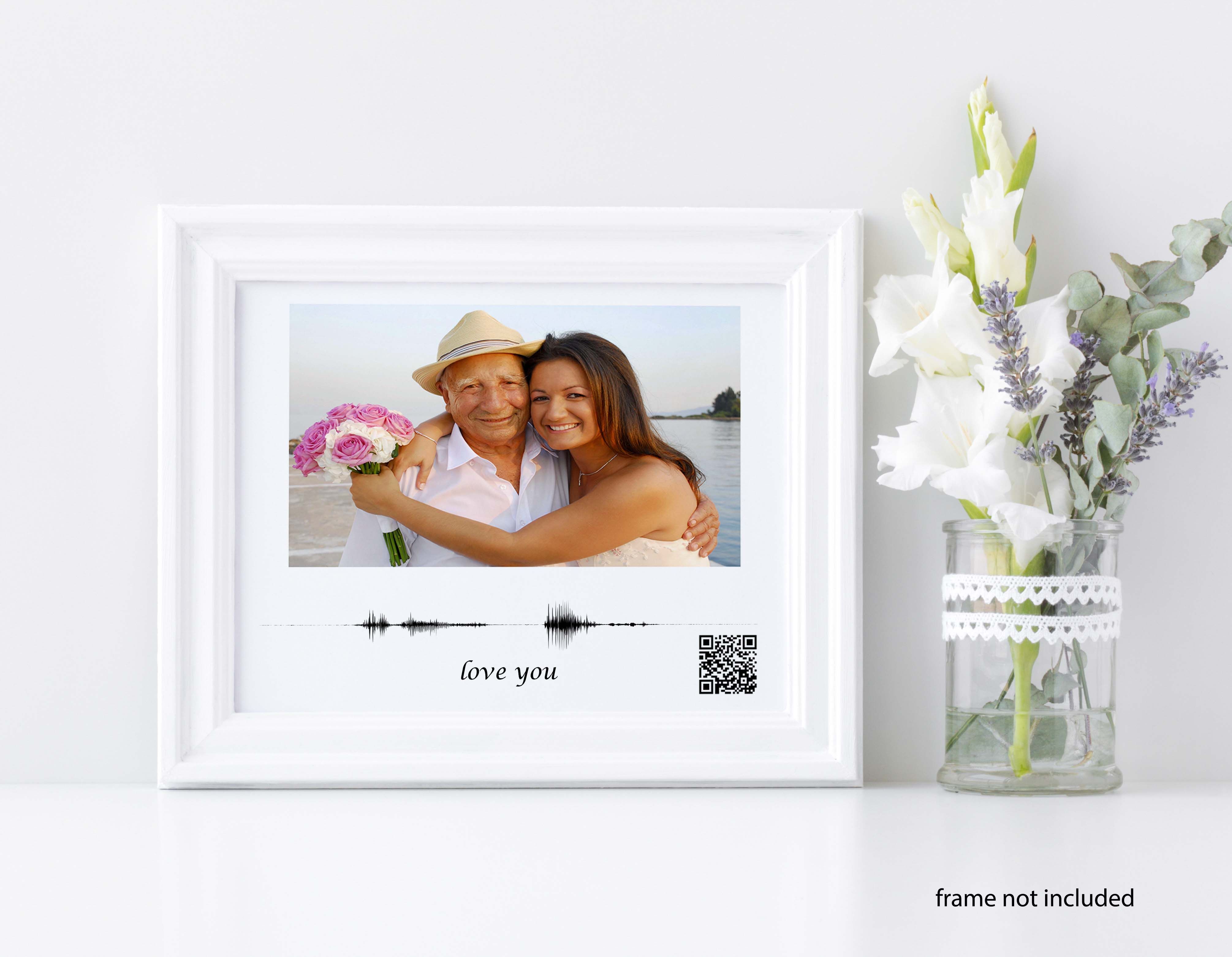 Buy Custom Voice Recording Gift, Qr Code Sign, Sympathy Gift, Wood