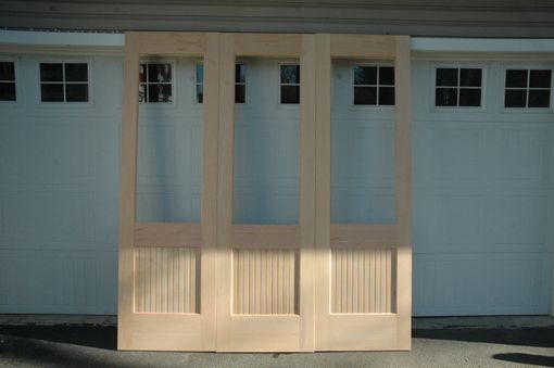 Custom Made Triple Sliding Door With Glass