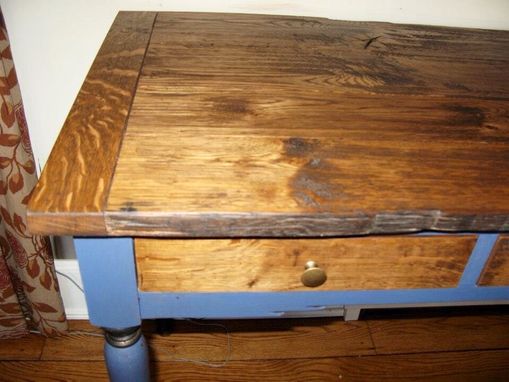 Custom Made Desk In Antique White Oak