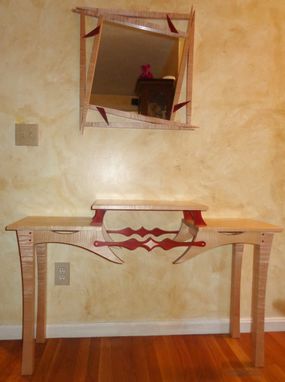 Custom Made Hall Table And Matching Mirror
