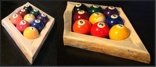 Custom Made Rustic 8-Ball Or 9-Ball Pool Racks - Made Of Red Pine With Natural Edge - Sold Separately