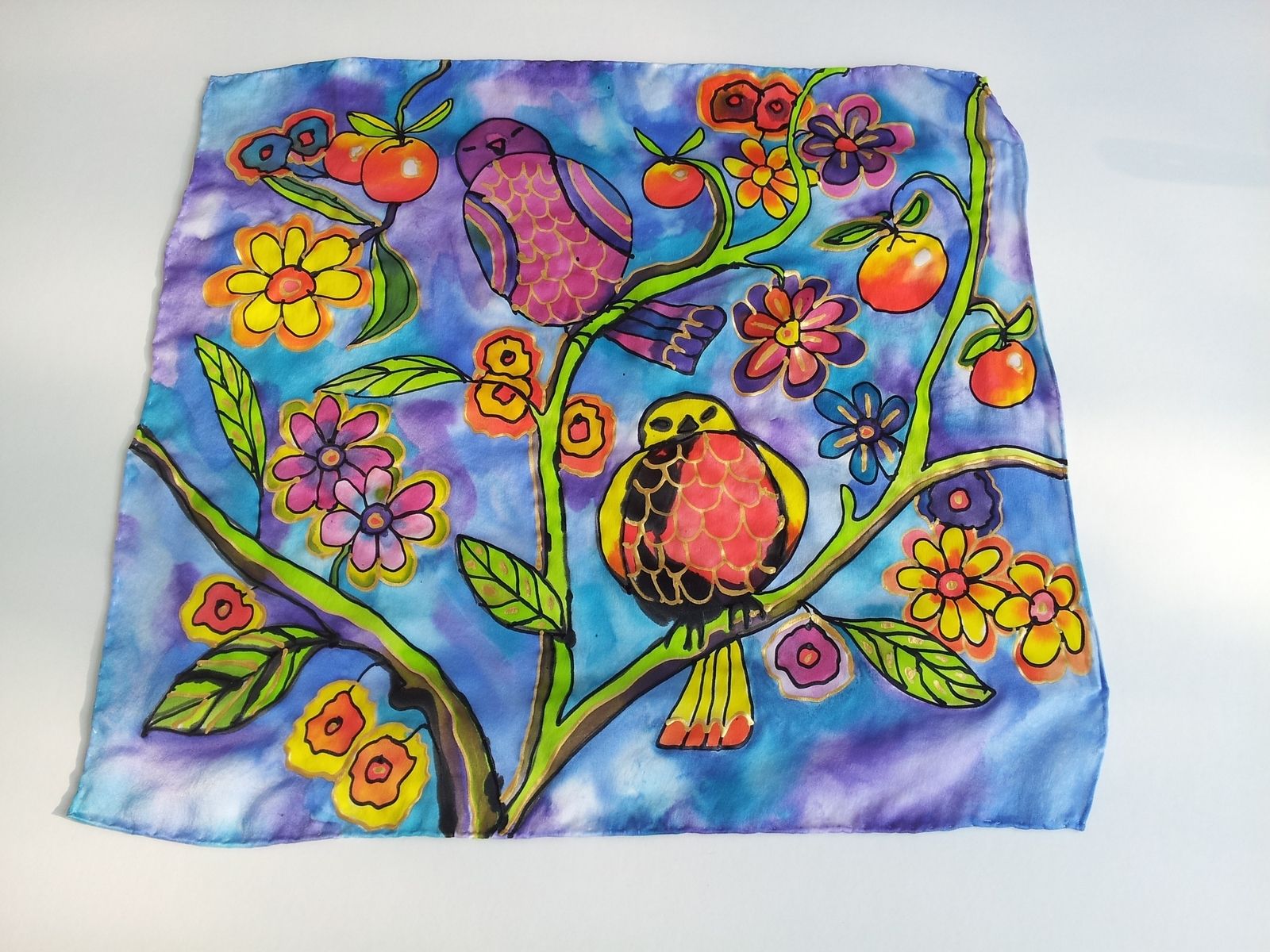 Hand Crafted Abstract Paintings On Canvas And Fabric by Filarsky Brown