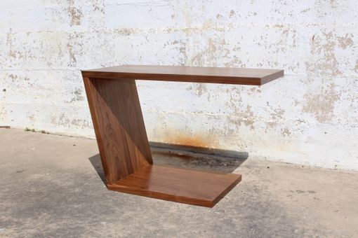 Custom Made Cantilevered Walnut Table