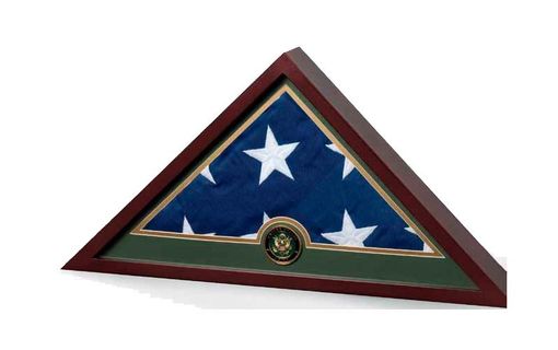 Custom Made Military Frame, Military Flag Display Case