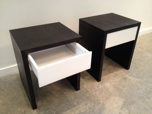 Custom Made Contemporary Wooden Night Stands