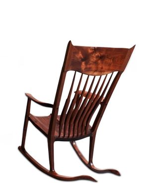 Custom Made Walnut Maloof Inspired Rocking Chair